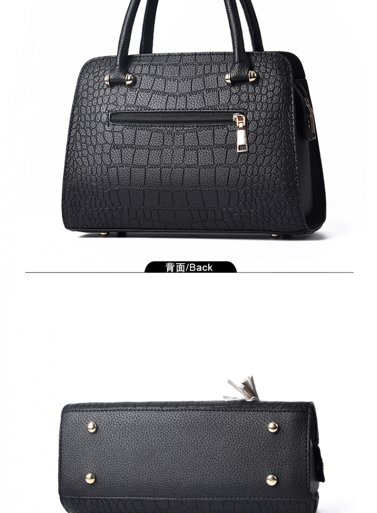 Fashion crocodile bag middle-aged handbag for women