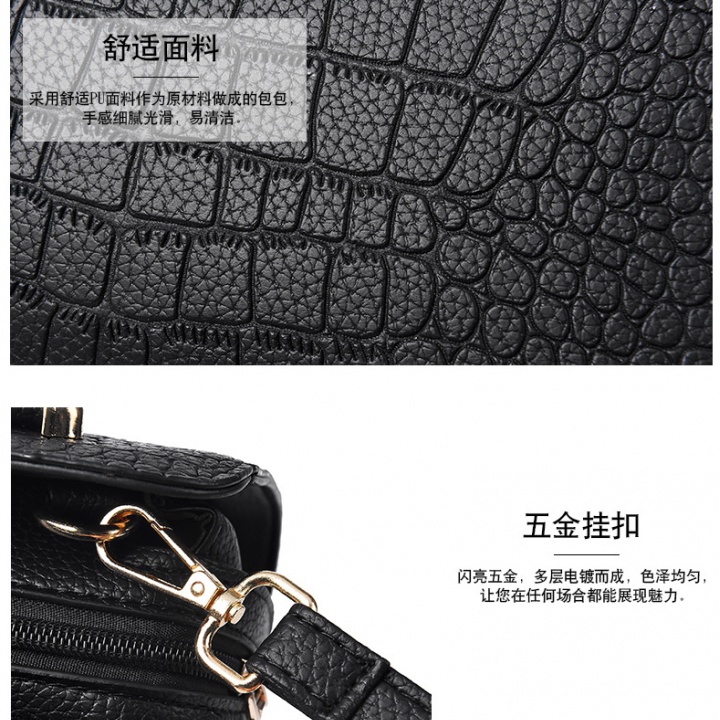 Fashion crocodile bag middle-aged handbag for women