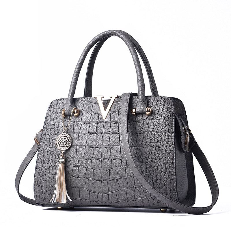 Fashion crocodile bag middle-aged handbag for women