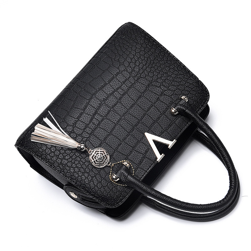 Fashion crocodile bag middle-aged handbag for women