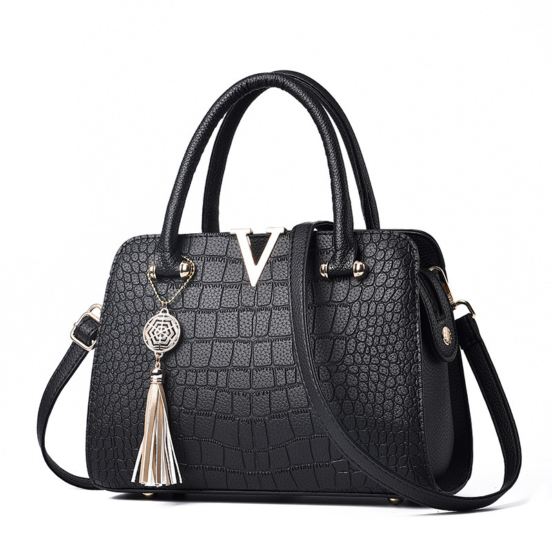 Fashion crocodile bag middle-aged handbag for women