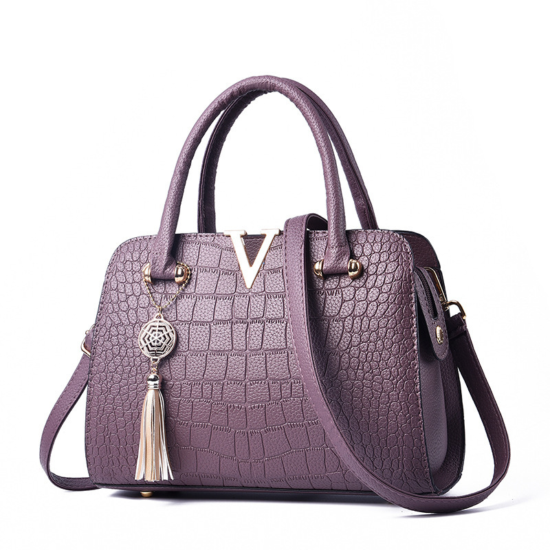 Fashion crocodile bag middle-aged handbag for women