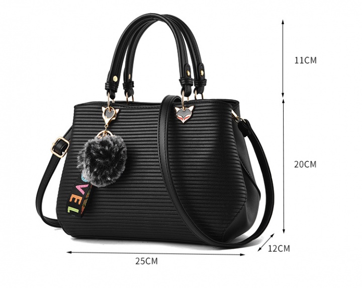 Korean style autumn and winter bag hairball handbag for women