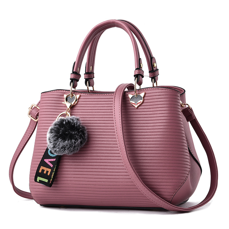 Korean style autumn and winter bag hairball handbag for women